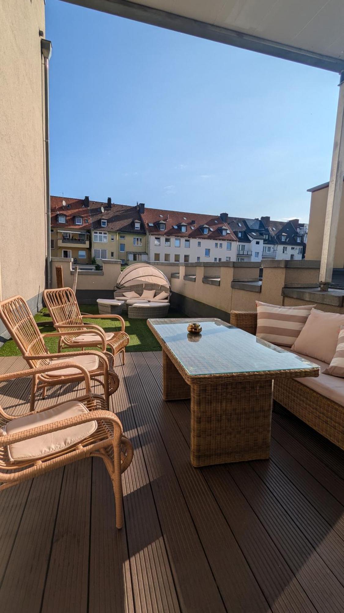 Imposante Whg - Zentral - Dachterrasse - Parken - Aufzug Hagen  Bagian luar foto